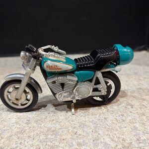 Vintage 1981 Harley Davidson Blue Helmet Pull String Motorcycle Kidco Matchbox